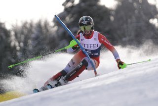 Camille Rast lors du slalom de Killington